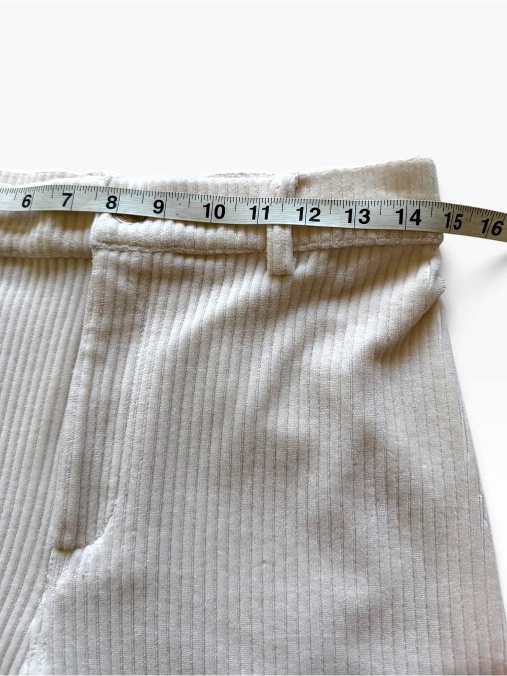 Z Supply Prospect Knit Cord Pant Off White Wide Leg Trousers Size Medium - Picture 4 of 8